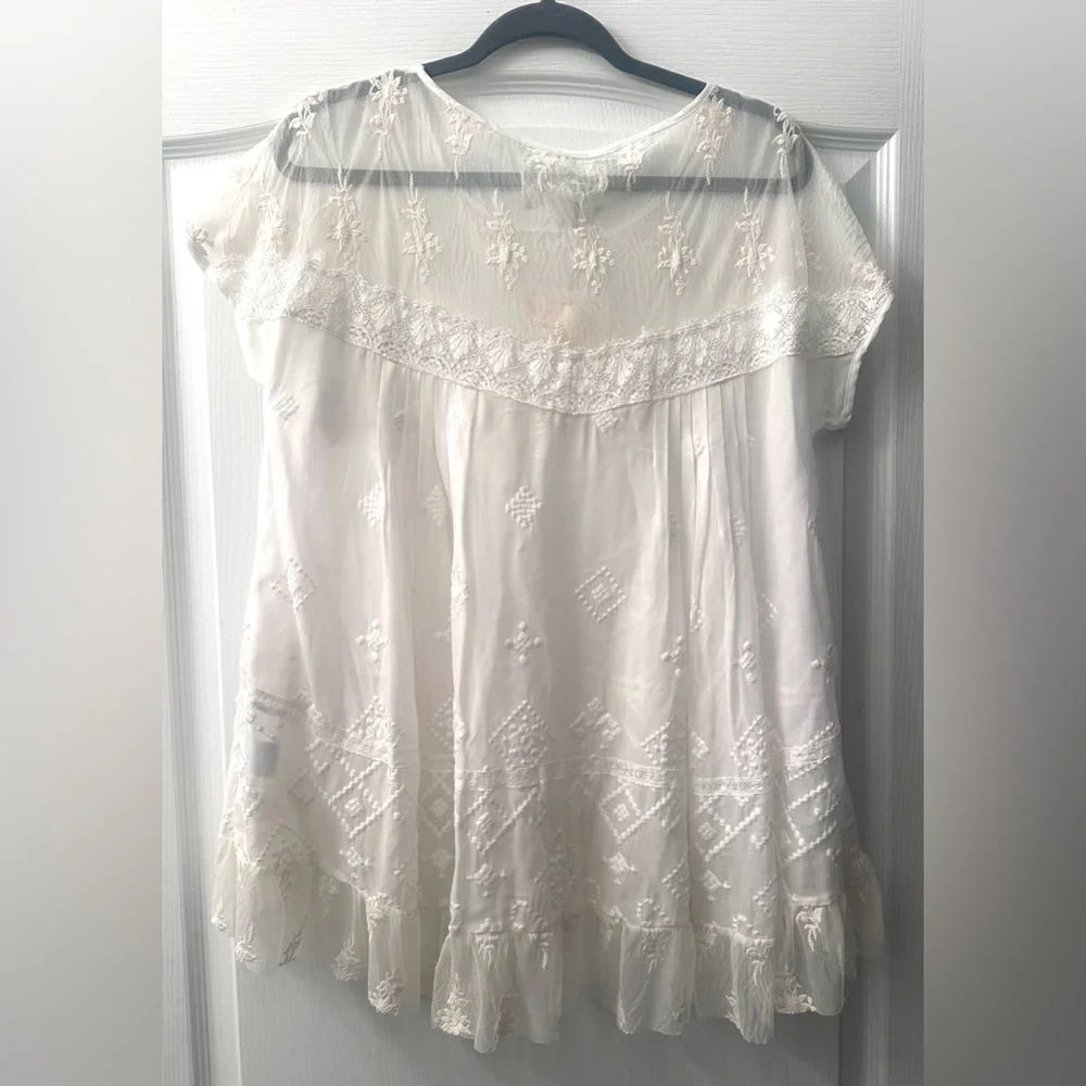 Johnny Was lace Blouse M - Picture 2 of 6